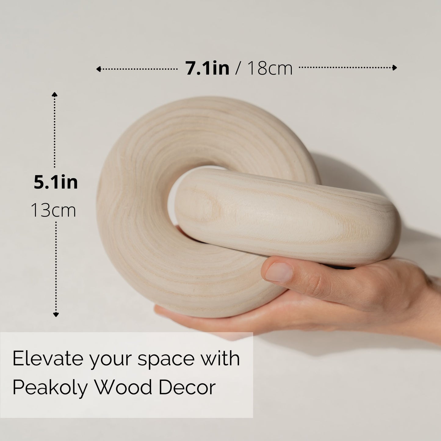 Wood Knot Decor in Natural Color